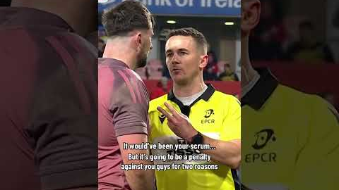 Rugby refs demand respect 🫡 #rugby