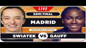 SWIATEK vs GAUFF • WTA Madrid 2025 SF • LIVE Tennis Watchalong