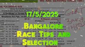 Bangalore Race Tips and Selection || The International Labour Day Trophy 🏆