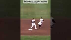 How do you score this double play?? ⚾️😅 #baseballszn #baseball #mlb #baseballhighlights #mlbshorts