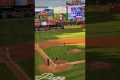Base runner hit by batted ball!