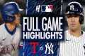 Texas Rangers vs New York Yankees -
