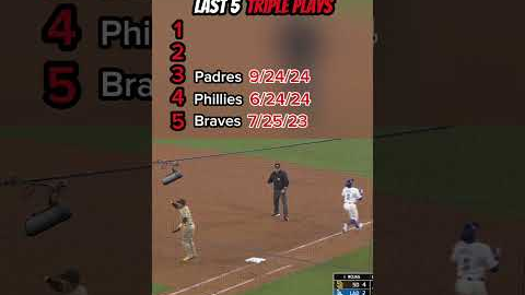 Last 5 Triple Plays in Major League Baseball #mlb #baseball #tripleplay