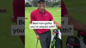 Who’s The Best Celebrity Golfer Tiger Has Ever Played Against? 👀 #shorts