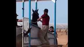 Hilarious Horse Race Fail! Watch the Rider's Epic Mishap 😂🐎 #FunnyFail...