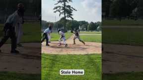 Stole home #baseball #steal #fast #run