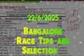Bangalore Race Tips and Selection ||