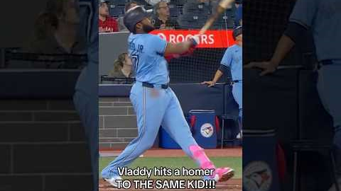 Kid Drops Home Run Ball, So Vladdy Hits Him Another! ⚾️