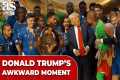 TRUMP'S AWKWARD MOMENT during
