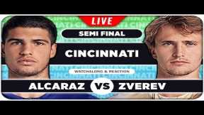 ALCARAZ vs ZVEREV • ATP Cincinnati 2025 SF • LIVE Tennis Watchalong