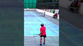 Overhead Smash Done Right #Tennis #TennisLife #OverheadSmash #TennisWinner #TennisPoint
