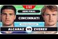 ALCARAZ vs ZVEREV • ATP Cincinnati