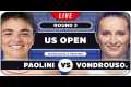 PAOLINI vs VONDROUSOVA • US Open 2025 