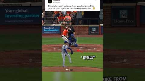 He Almost Had a No-Hitter 😳🚨. #baseball #pitcher #homerun