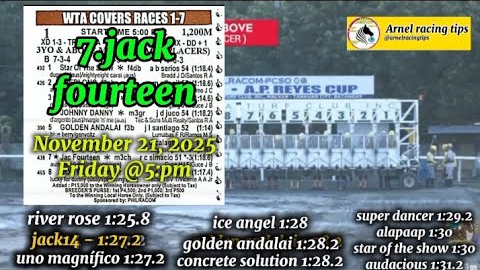 MMTCI ARNEL RACING TIPS FRIDAY @5:PM NOVEMBER 21, 2025 @metroturfracingtv PLS WATCH AND SUBSCRIBE 