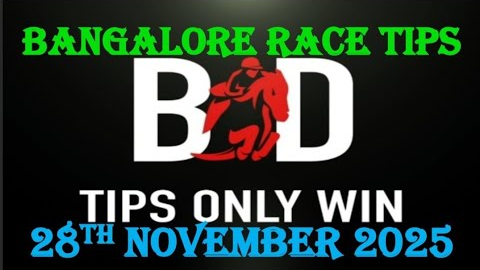 BANGALORE RACE TIPS | 28/11/2025 | HORSE RACING TIPS | RACE TIPS | BANGALORE HORSE | (@TIPSONLYWIN)