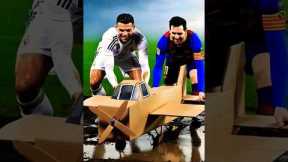 😎Ronaldo and Messi were mocked by Neymar and Mbappe #ronaldo #messi #ai #football #soccer #shorts