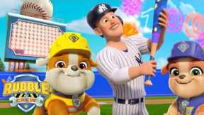 Rubble Builds a Lucky Baseball Bat! w/ Mix & NY Yankees Aaron Judge | Rubble & Crew