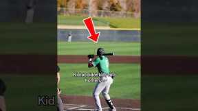 Kid accidentally hits homerun #shorts