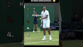 Top 5 FUNNIEST Tennis Crowd interactions