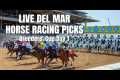 Live Del Mar Horse Racing Picks -