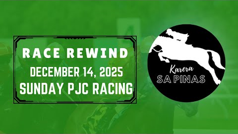 PJC RACE REWIND | DECEMBER 14, 2025 | SUNDAY PJC RACING | Karera Sa Pinas