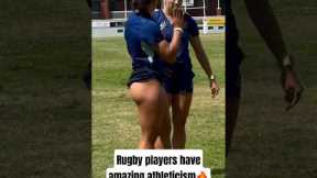 Rugby players have amazing athleticism🔥