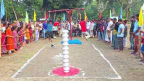 Gravity vs. The Soccer Ball! 😭 Village Fair Game Goes WRONG! ⚽🔥  Swinging Challenge #Mrbeast