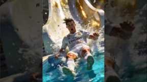 Ronaldo Water Slide FAIL & Messi Laughs!