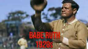 Watch Babe Ruth play baseball in 1920 - Restored Footage