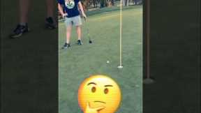 INSANE SHOT OFF THE TREE INTO THE HOLE! 🔥😂 #golf #trickshot #funny #golfshorts #shorts