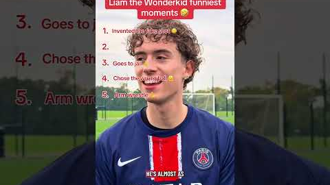 LIAM THE WONDERKID FUNNIEST MOMENTS 🤣 #soccer #football #shorts #funny