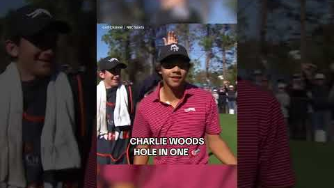 Charlie Woods 1st Hole-In-One 🚀⛳