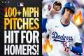 100+ MPH pitches being hit for home