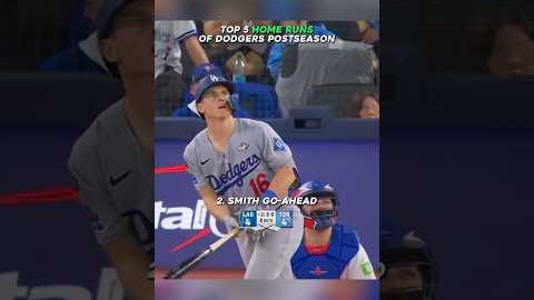 TOP 5 BEST Dodgers home runs of postseason 😳🔥 #mlb #baseball #dodgers