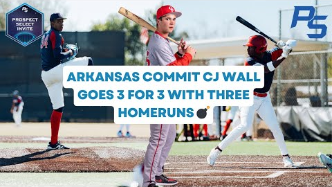 ARKANSAS COMMIT CJ WALL GOES 3 FOR 3 WITH THREE HOME-RUNS 💣 | Georgia Premier Academy vs A3 Academy