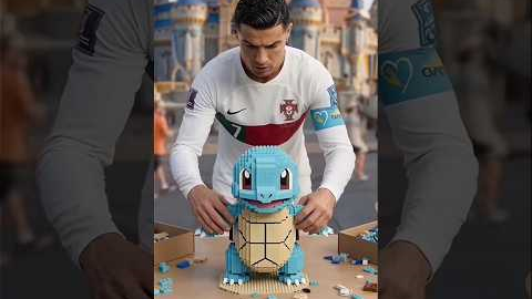 CR7 vs Messi, Neymar & Mbappe's Legos?😱