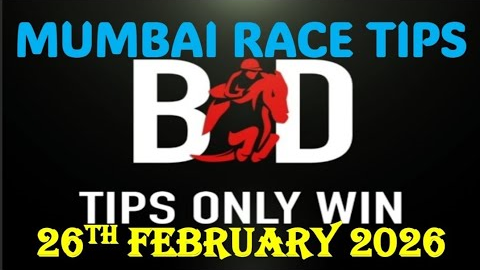 MUMBAI RACE TIPS | 26/02/2026 | MUMBAI HORSE RACING TIPS | HORSE RACING TIPS | RACE | (@TIPSONLYWIN)