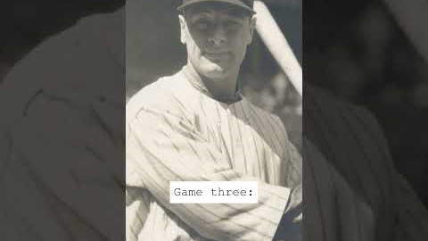 Lou Gehrig's Forgotten 1932 World Series | .529 Average, 3 Home Runs
