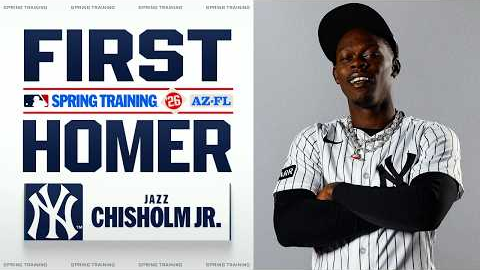 Jazz Chisholm Jr. SMASHES his first home run of Spring Training 🎶⚾️ | MLB Highlights