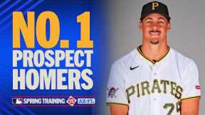 Konnor Griffin CRUSHES his first home run of Spring Training! 💥⚾️ (MLB's No. 1 prospect of 2026)