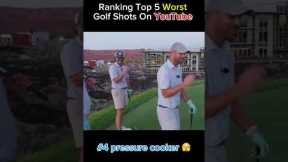 WORST shots in YouTube golf history 😳