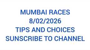 MUMBAI RACES TIPS AND SELECTIONS 8/2/2026