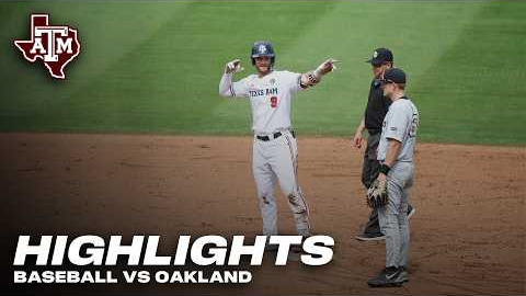Baseball Highlights: A&M 12, Oakland 1