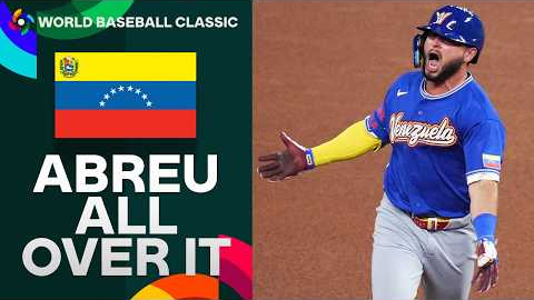 WOW WILYER! 🤯 Wilyer Abreu CLOBBERS a 3-run home run to give Team Venezuela the LEAD! 🇻🇪