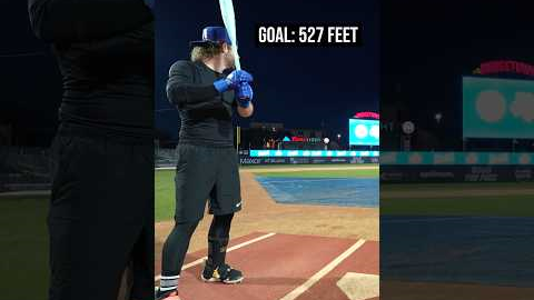 Trying to hit a 527 FOOT Home Run...
