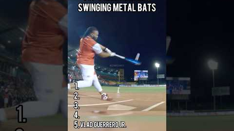 Top 5 MLB PLAYERS SWINGING METAL BATS!