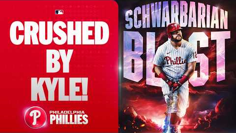 Kyle Schwarber CRUSHES his first homer of 2026!💥(Two-run homer for the Phillies!)
