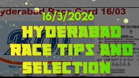 Hyderabad Race Tips and Selection || The Himalaya Plate