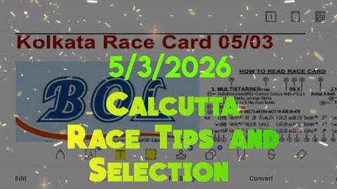 Calcutta Race Tips and Selection || The Aperitivo Cup 🏆